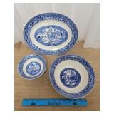 Homer Laughlin Willow Ware Style Blue Serving