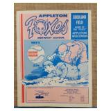 1971 Appleton Foxes Minor League Baseball