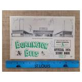 1974 Burlington Bees Minor League Baseball