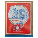 1977 Appleton Foxes Minor League Baseball
