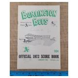 1972 Burlington Bees Minor League Baseball