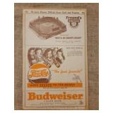 1950 St. Louis Browns Program vs Washington