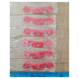 New Moto Metel 18 Inch Red Wheel Inserts Six