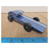 Blue Pinewood Derby Indy Style Racecar Car