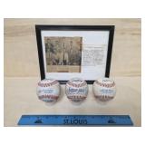 1957 Midwest League Umpires Framed Under Glass