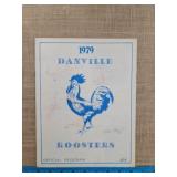 1979 Danville Roosters Baseball Program. Danville