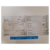 Cincinnati Bass Snelled Hooks New Old Stock