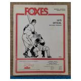 1975 Appleton Foxes Minor League Baseball