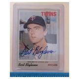 2019 Topps Heritage Bert Blyleven Minnesota Twins
