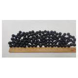 Blk Amethyst Glass Marbles