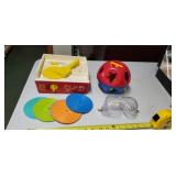Fisher Price music box record player , Tupperware