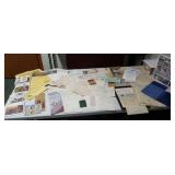 Old Receipts , maps, Harley Davidson cards, Camel