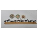 Multi Colored Marbles , marble Farms Milk Cap