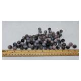 Purple black agate marbles