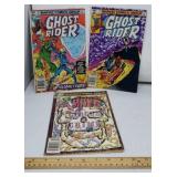 Marvel Comic Ghost Riders, no. 72,73, and 74,