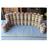 Empty George Washington Falstaff cans, opened on