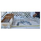 Ball glass canning jars and some zinc lids