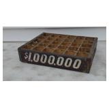 Million dollar old wood soda bottle crate