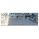 Older empty beer cans from various brands