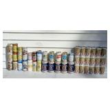 Older empty beer cans