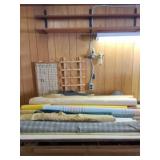 Rolls of fabric, cloth and sheet paper