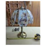 OK Lighting glass shade lamp with light tower