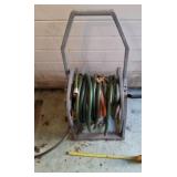 Hose reel with hose, good ends