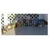 Schlitz beer bottle, RC Cola cans and others