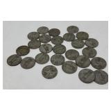 26- 1945 Jefferson  Silver Nickels
