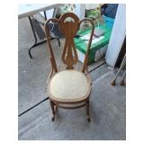 Rocking chair with cushion seat