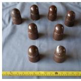 Old brown insulators