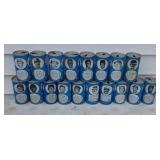 RC Cola baseball collector cans from the 