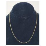 16" 12k GF Necklace .87g