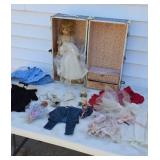Antique doll 17"  with sleep eyes comes with doll