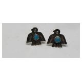 Turquoise Blue Bird Earrings