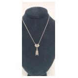 16" Sterling Native American  Necklace 3.86g