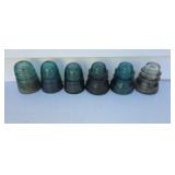 Old glass insulators