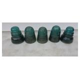 Old glass insulators