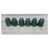 Old glass insulators