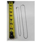 2 Sterling Necklaces 3.39g