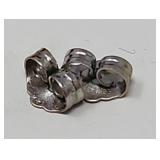 2 14k White Gold Earring Backs .20g