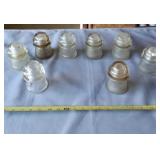 Eight Hemingray - 16 old insulators
