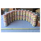 George Washington older empty beer cans