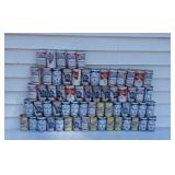 Old beer can collection