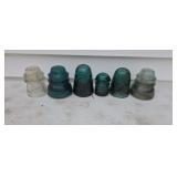 Old glass insulators