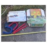 Horseshoe set and Posy Pitch games