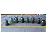 Old glass Hemingray insulators