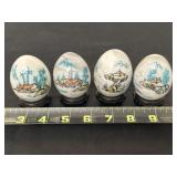 Etched Marble Taiwan Eggs with Stands