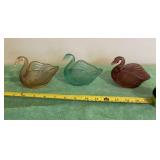 Swan salt cellars. Green swan is uranium, it has