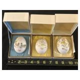 1975, 77 & 78 Noritake Bone China Easter Eggs